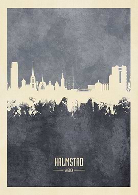 Halmstad Sweden Skyline