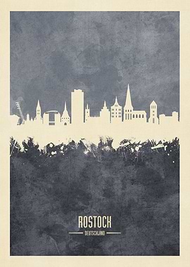 Rostock Germany Skyline