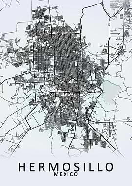 Hermosillo Mexico City Map