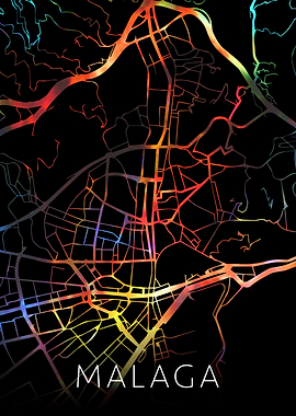 Malaga Spain Watercolor