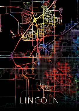 Lincoln Nebraska City Map