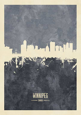 Winnipeg Canada Skyline