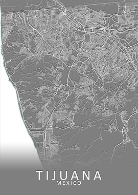 Tijuana Mexico City Map