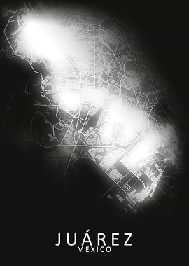 Juarez Mexico City Map