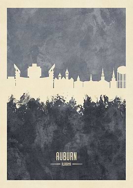 Auburn Alabama Skyline
