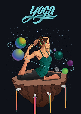 Illustration of woman doin