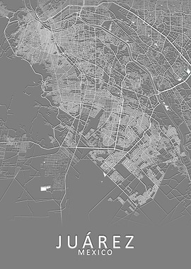 Juarez Mexico City Map