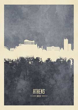 Athens Greece Skyline