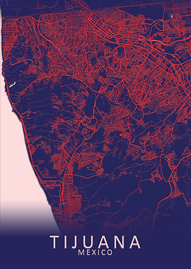 Tijuana Mexico City Map
