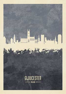 Gloucester England Skyline