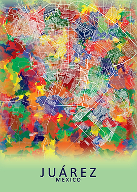Juarez Mexico City Map