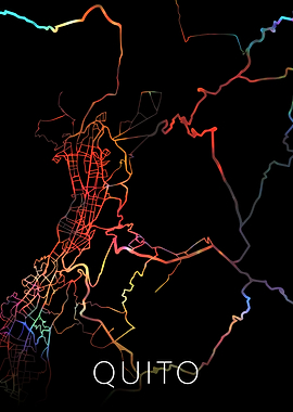 Quito Ecuador Watercolor