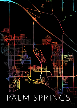 Palm Springs CA Watercolor
