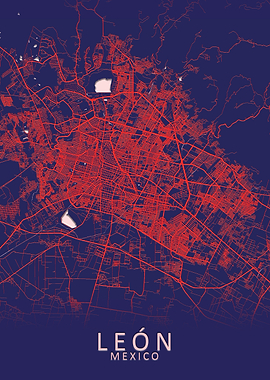Leon Mexico City Map