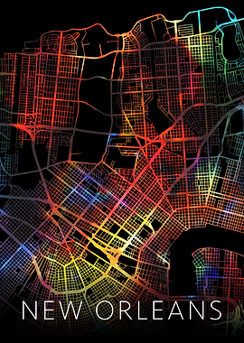 New Orleans Louisiana Map