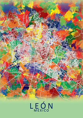 Leon Mexico City Map