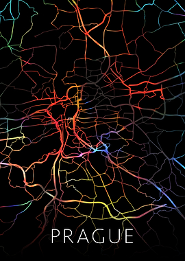 Prague Czech Republic Map