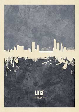 Liege Belgium Skyline