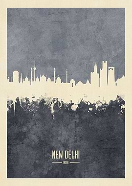 New Delhi India Skyline