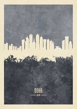 Doha Qatar Skyline