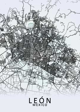 Leon Mexico City Map