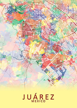 Juarez Mexico City Map