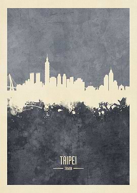 Taipei Taiwan Skyline