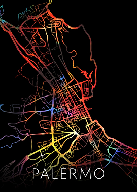 Palermo Italy Watercolor