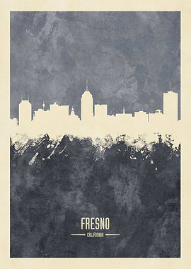 Fresno California Skyline