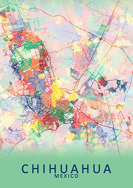 Chihuahua Mexico City Map