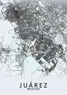 Juarez Mexico City Map