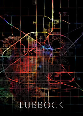 Lubbock Texas Watercolor