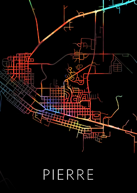Pierre South Dakota Map