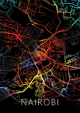 Nairobi Kenya Watercolor