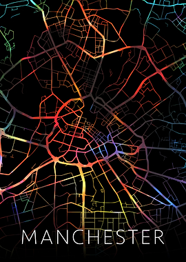 Manchester England Map