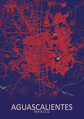 Aguascalientes Mexico Map
