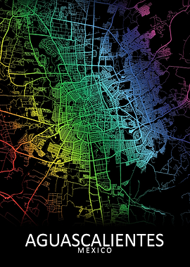 Aguascalientes Mexico Map