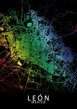 Leon Mexico City Map