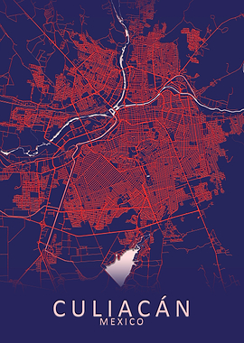 Culiacan Mexico City Map