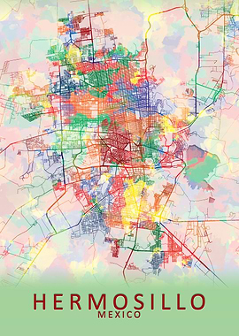 Hermosillo Mexico City Map