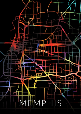 Memphis Tennessee City Map