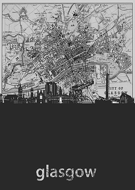 glasgow skyline grey