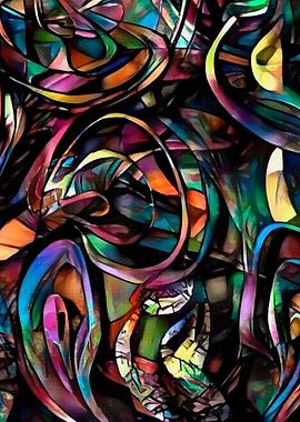 Digital abstract painting