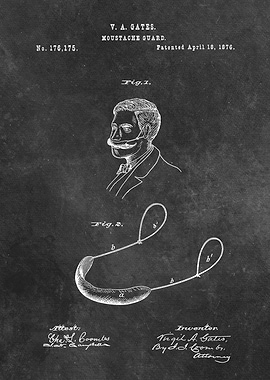 patent Gates Moustache gua