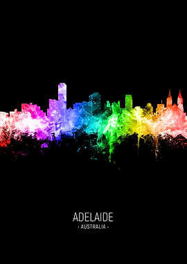 Adelaide Australia Skyline