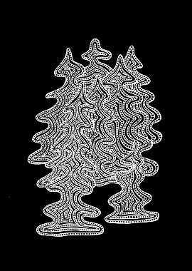Abstract Christmas Trees
