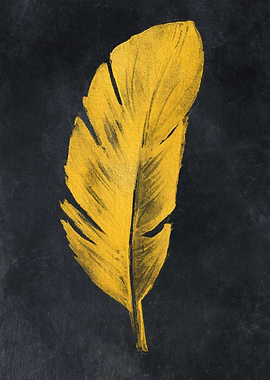 Gold feather