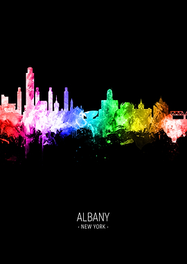 Albany New York Skyline
