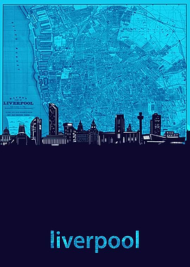 liverpool skyline turquois