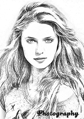 Beautiful girl painted